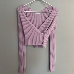 Petal & Pup Knit Long Sleeve Cropped Shirt Size L